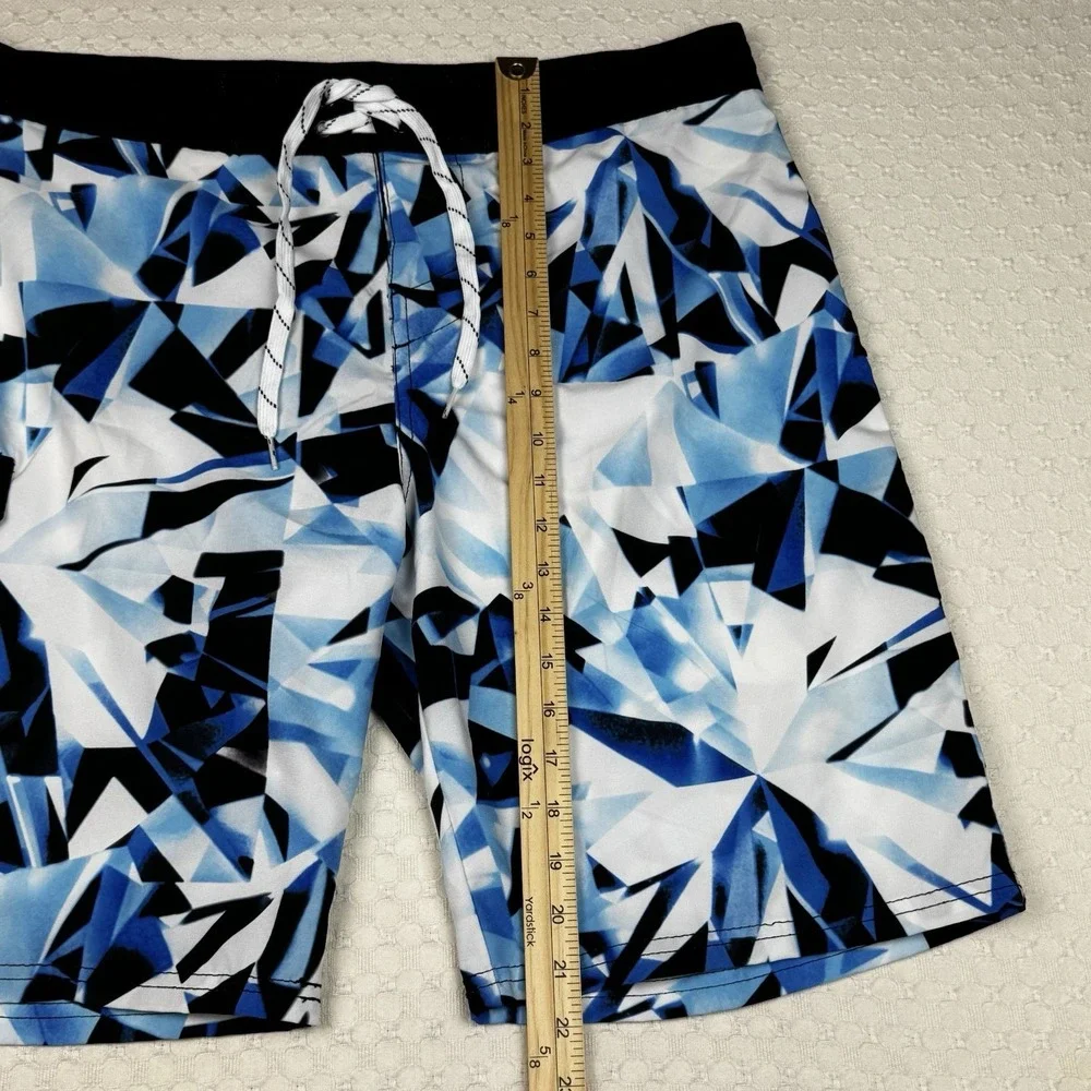 Carbon Board Shorts Mens‎ 36 Abstract Drawstring Pockets Beach Swim Nautical